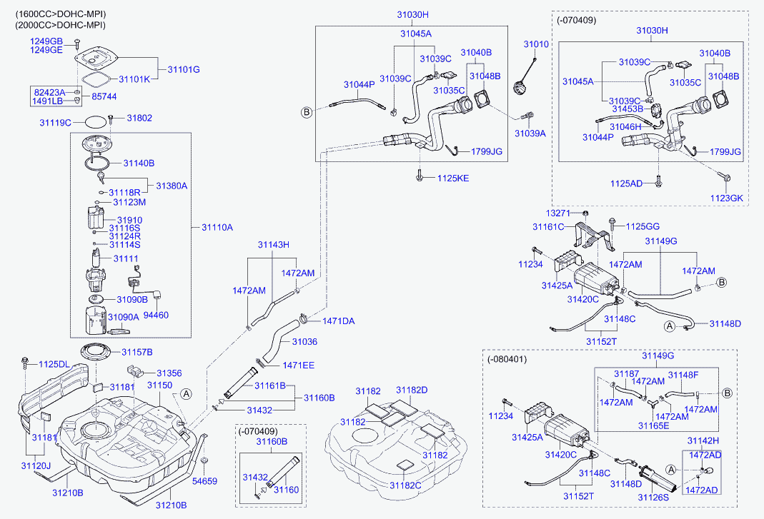 Hyundai 31115 1H000 - Packing - fuel pump parts5.com