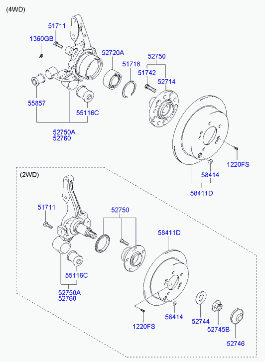 KIA 52710-2E100 - Комплект подшипника ступицы колеса parts5.com