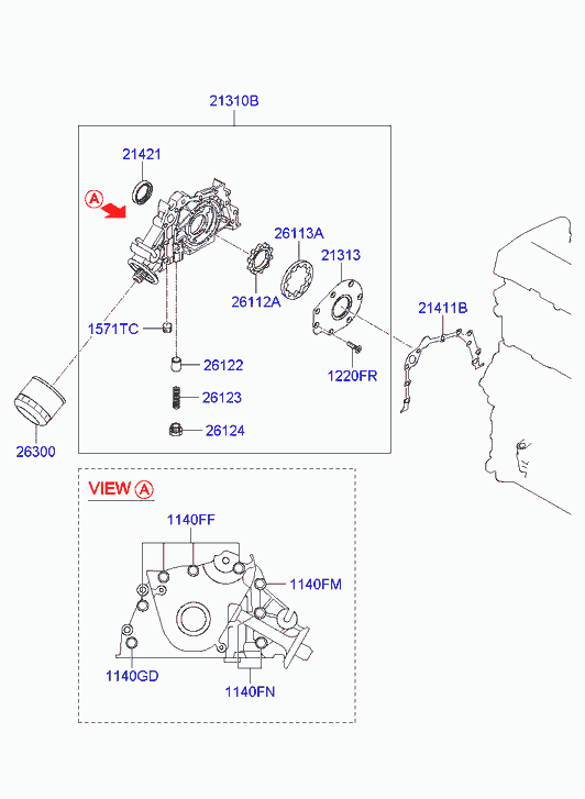 KIA (DYK) 26300-35503 - Масляный фильтр parts5.com