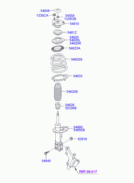 KIA 5532627000 - Пылезащитный комплект, амортизатор parts5.com