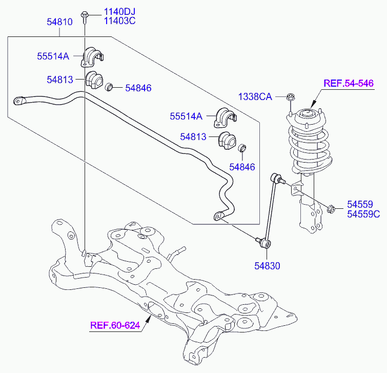 KIA 54830-4L000 - Тяга / стойка, стабилизатор parts5.com