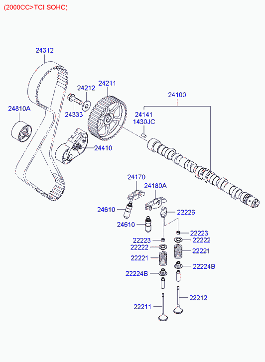 KIA 24312 37500 - Зубчатый ремень ГРМ parts5.com