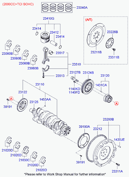 Hyundai 2311037300 - Water Pump parts5.com