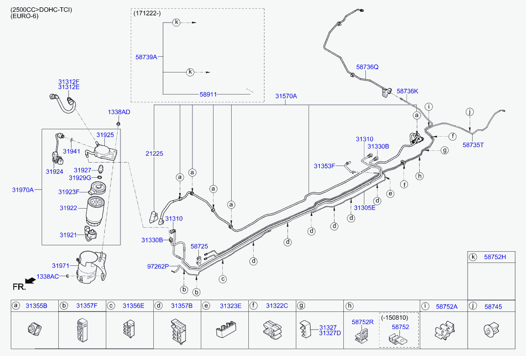 Hyundai 31922-4H900 - Топливный фильтр parts5.com