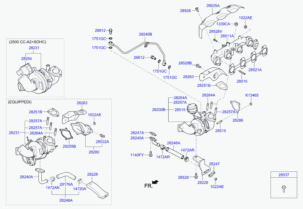 Hyundai 28242 4A000 - Прокладка, компрессор parts5.com