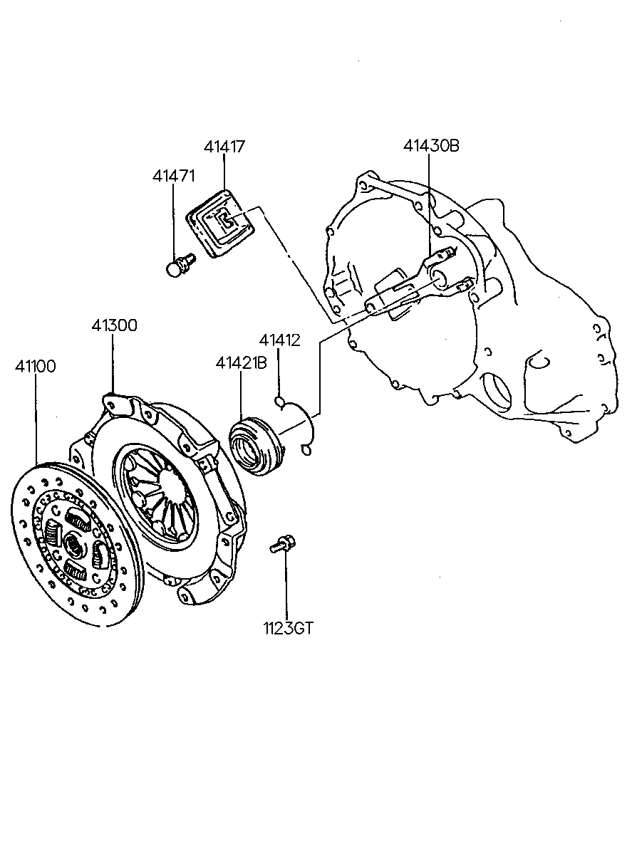 KIA 41421-36000 - Clutch Release Bearing parts5.com