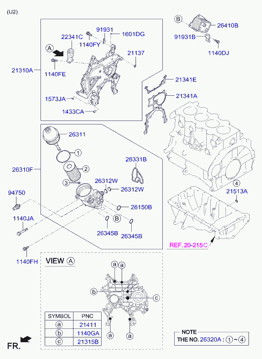 Hyundai 26310-2A501 - Масляный фильтр parts5.com