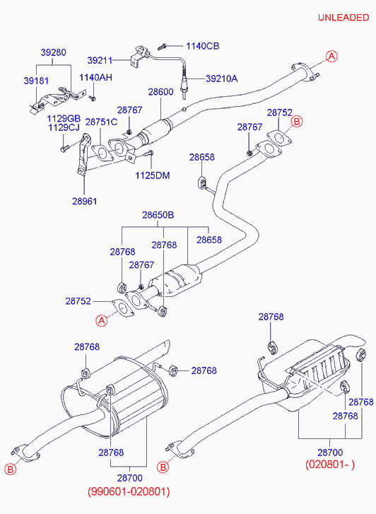 KIA 28752 25000 - Прокладка, труба выхлопного газа parts5.com