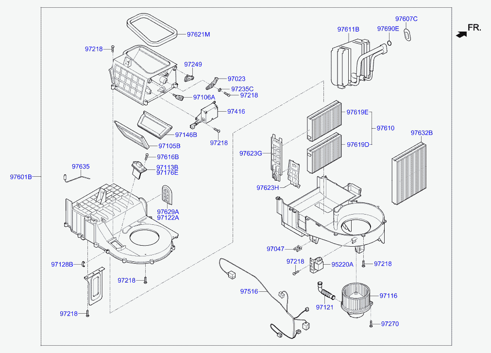 Hyundai 97619-3D200 - Фильтр воздуха в салоне parts5.com