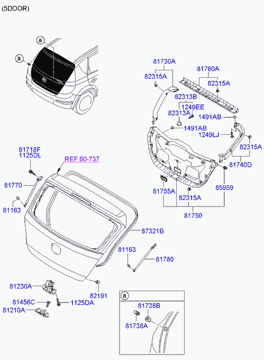 Hyundai 81770-2L000 - Газовая пружина, упор parts5.com