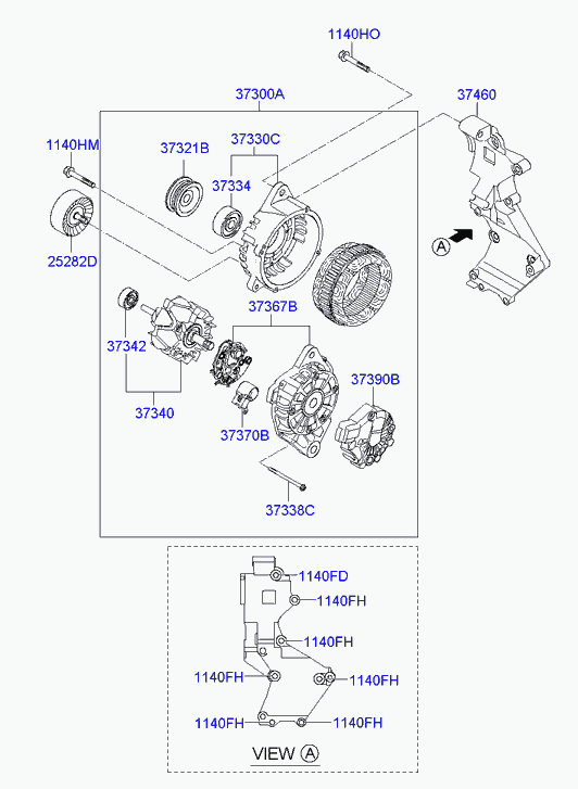 Hyundai 37334-2B100 - Подшипник ступицы колеса parts5.com