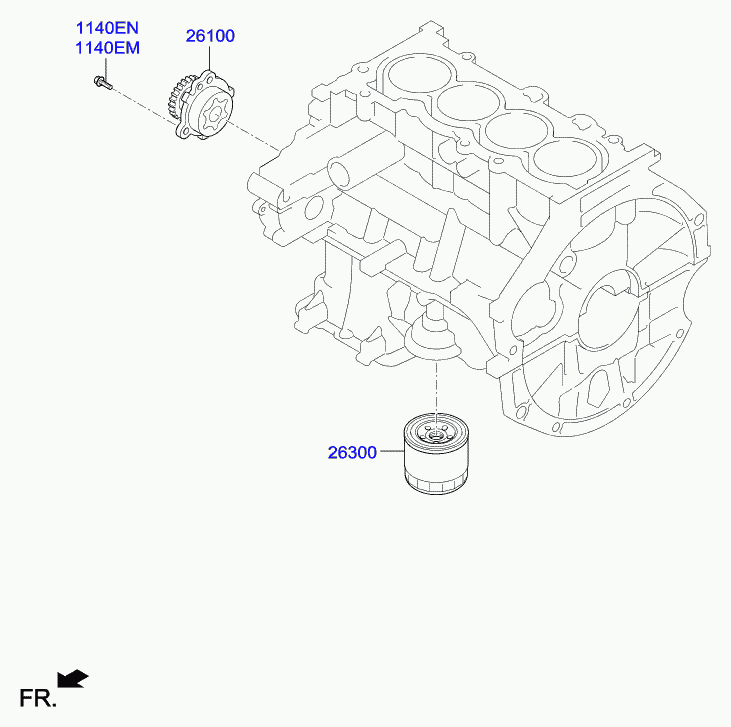 Hyundai (BEIJING) 26300-02503 - Filtro de aceite parts5.com