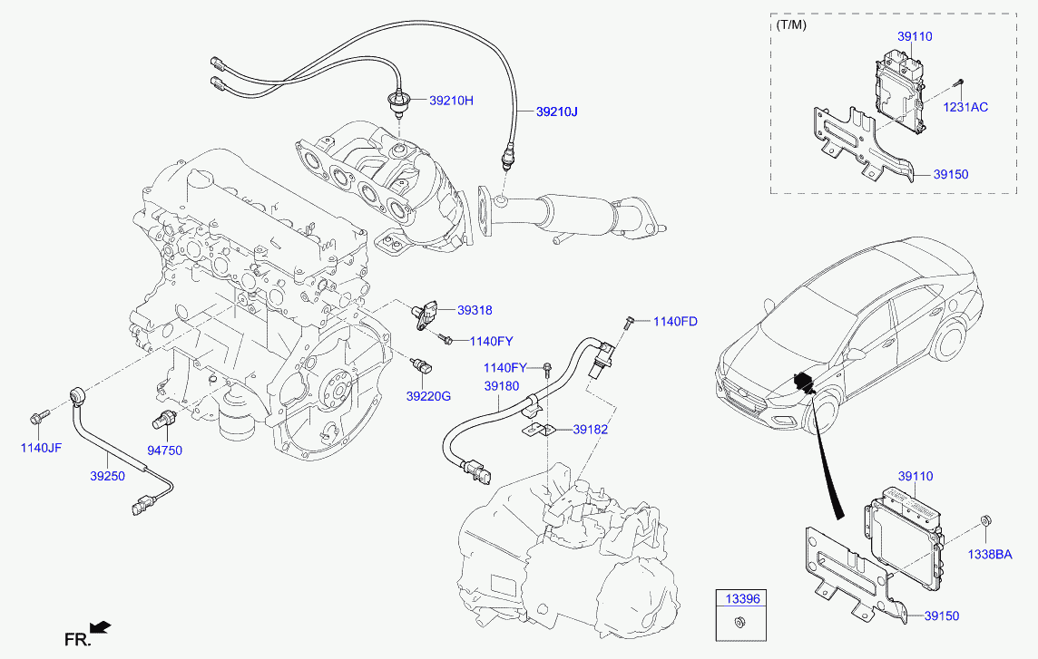 Hyundai 94750-02100 - Sender Unit, oil pressure parts5.com