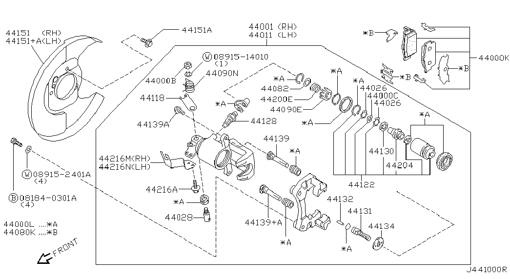 NISSAN 4412361E00 - Поршень, корпус скобы тормоза parts5.com