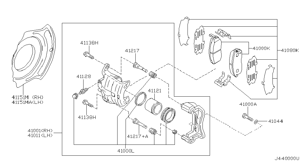 Infiniti 4112171E00 - Поршень, корпус скобы тормоза parts5.com