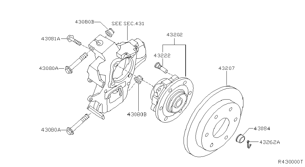 NISSAN 43202-7S000 - Комплект подшипника ступицы колеса parts5.com