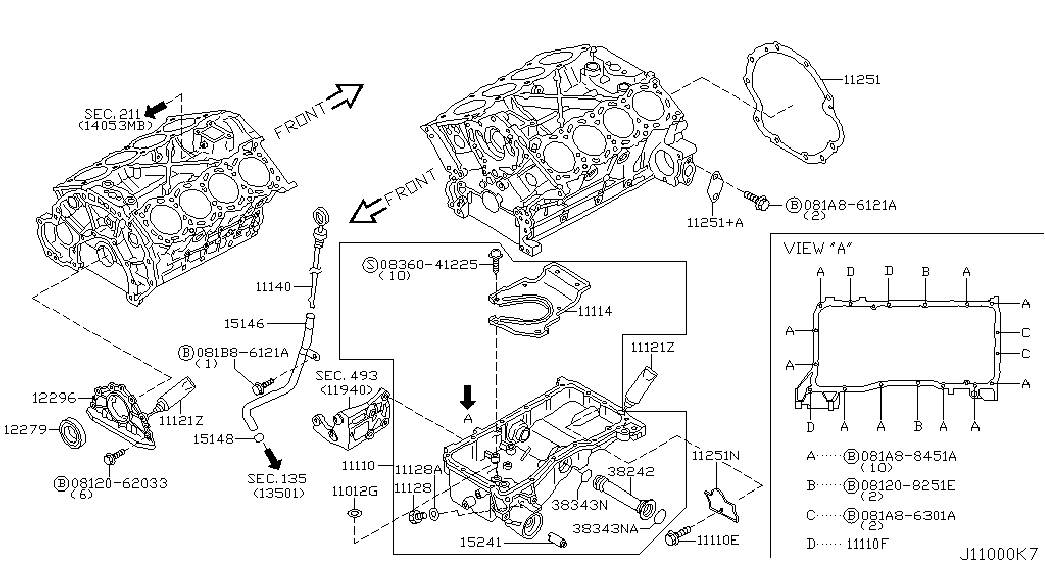 Infiniti 122796N200 - Уплотняющее кольцо, коленчатый вал parts5.com