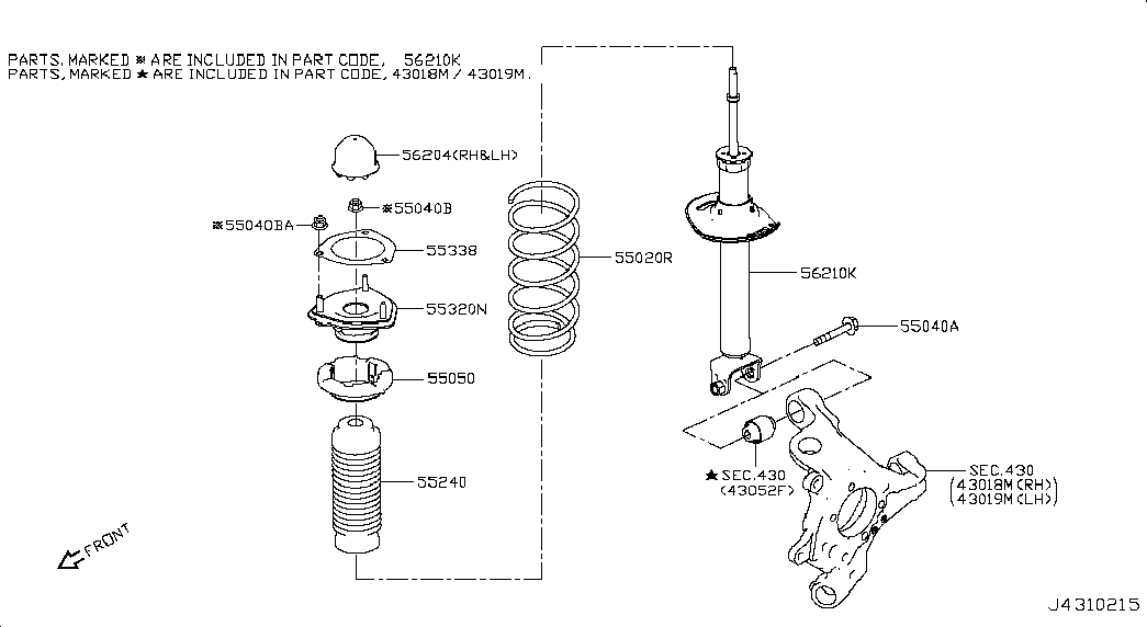 NISSAN 55338EG00A - Опора стойки амортизатора, подушка parts5.com