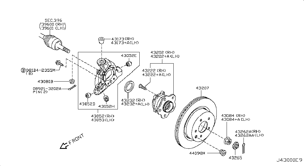 NISSAN 43206-1CA0A - Тормозной диск parts5.com