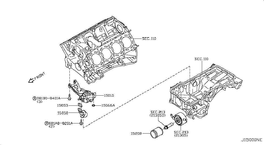 RENAULT 1520831U0B - Масляный фильтр parts5.com