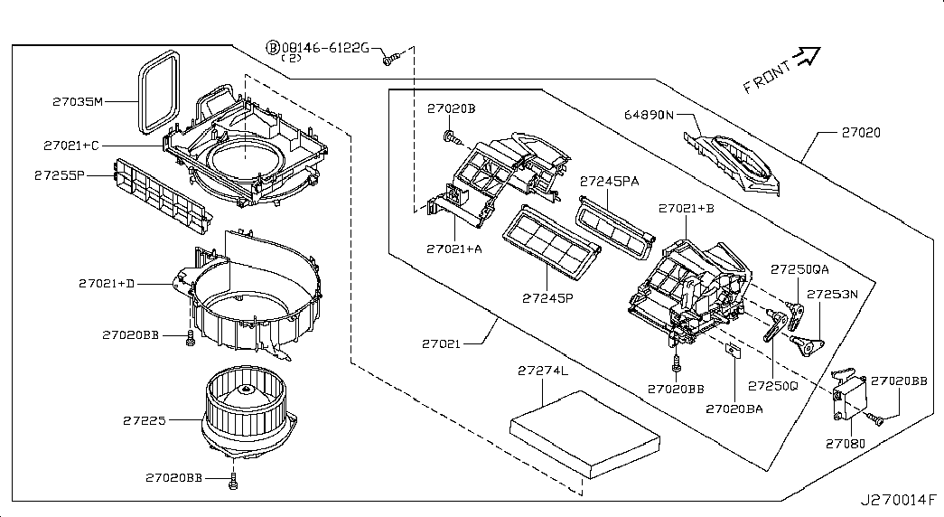 Infiniti B7277-1CA0A - Фильтр воздуха в салоне parts5.com