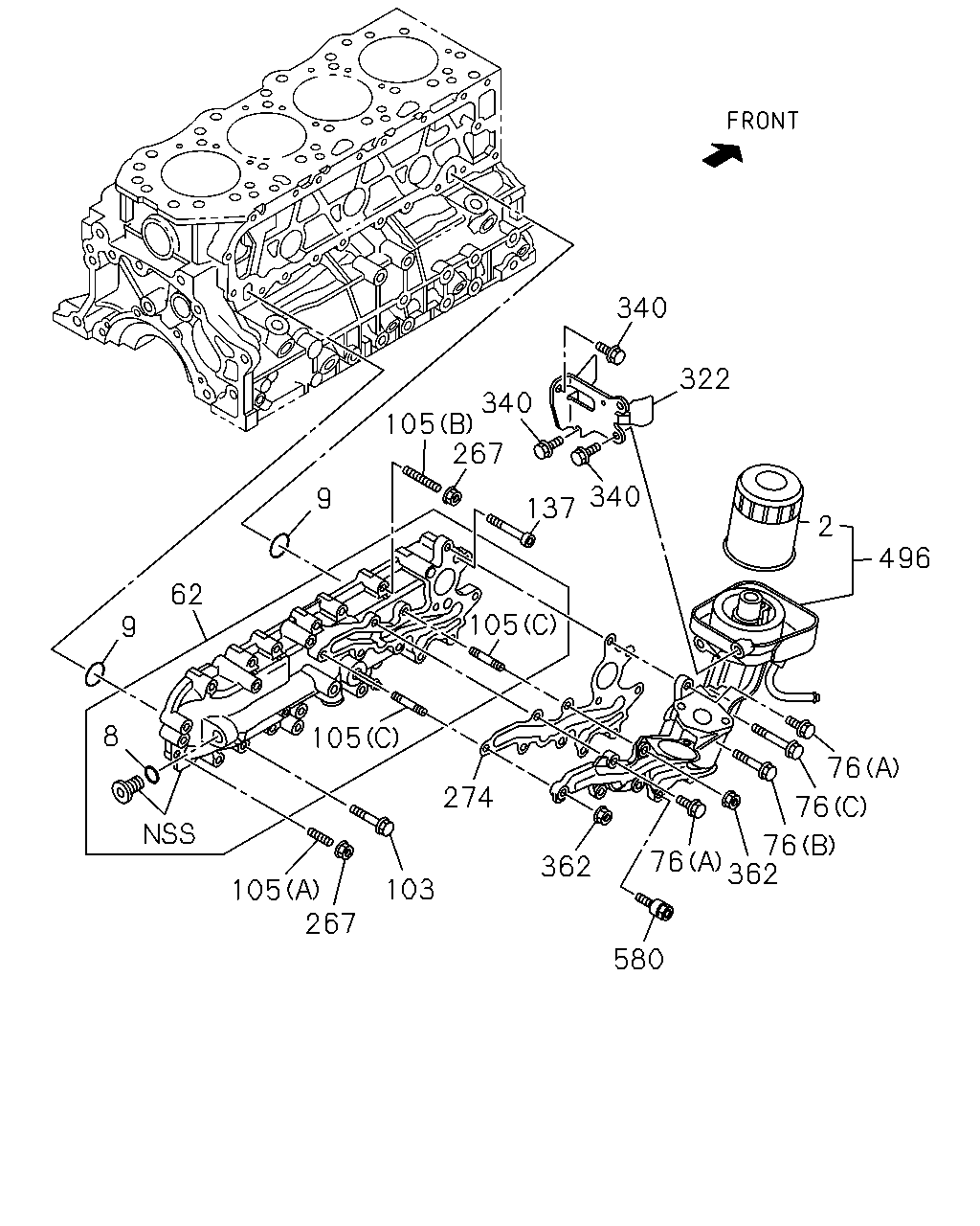 ISUZU 8-98165-071-0 - Масляный фильтр parts5.com