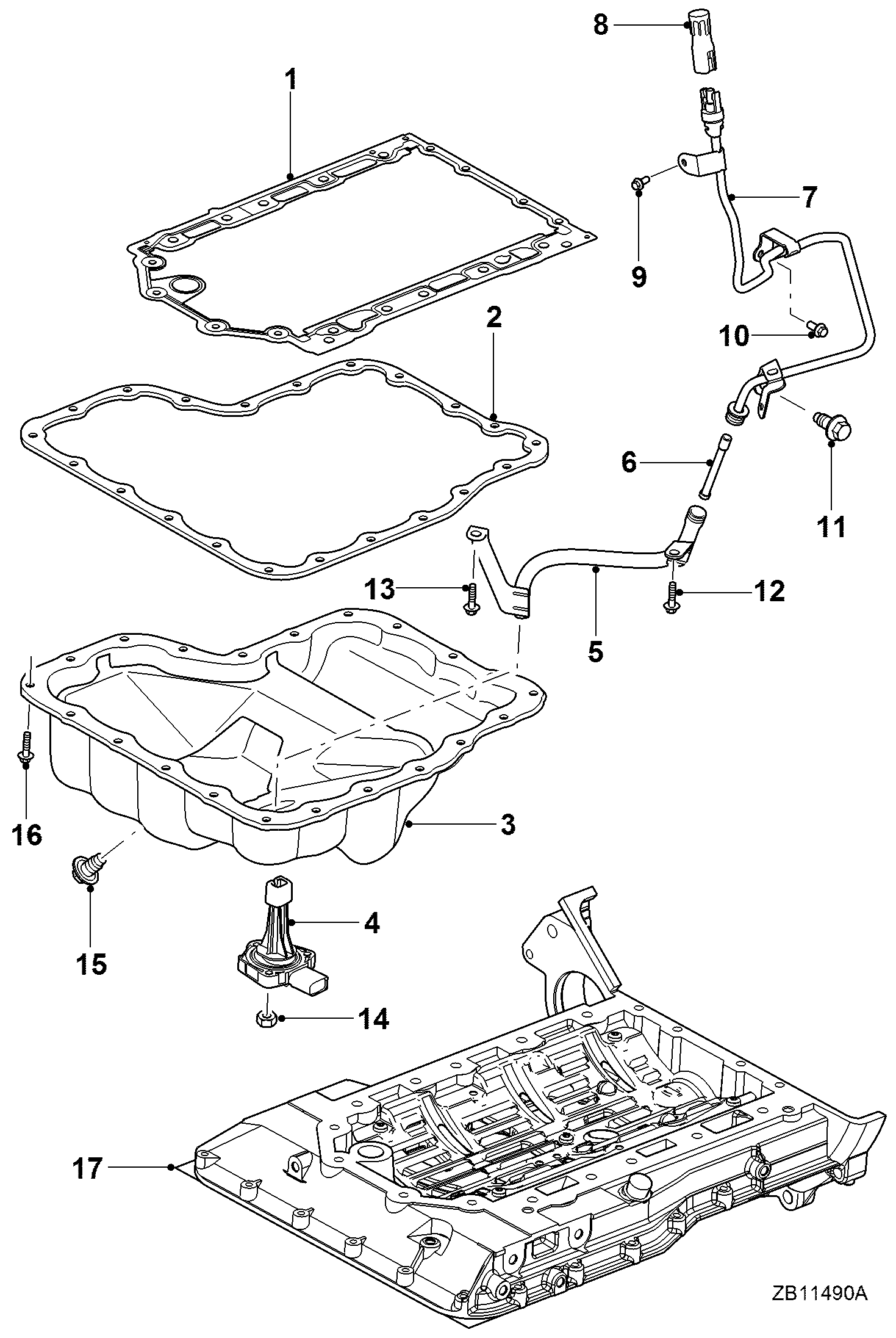 Jaguar AJ83017 - Резьбовая пробка, масляный поддон parts5.com