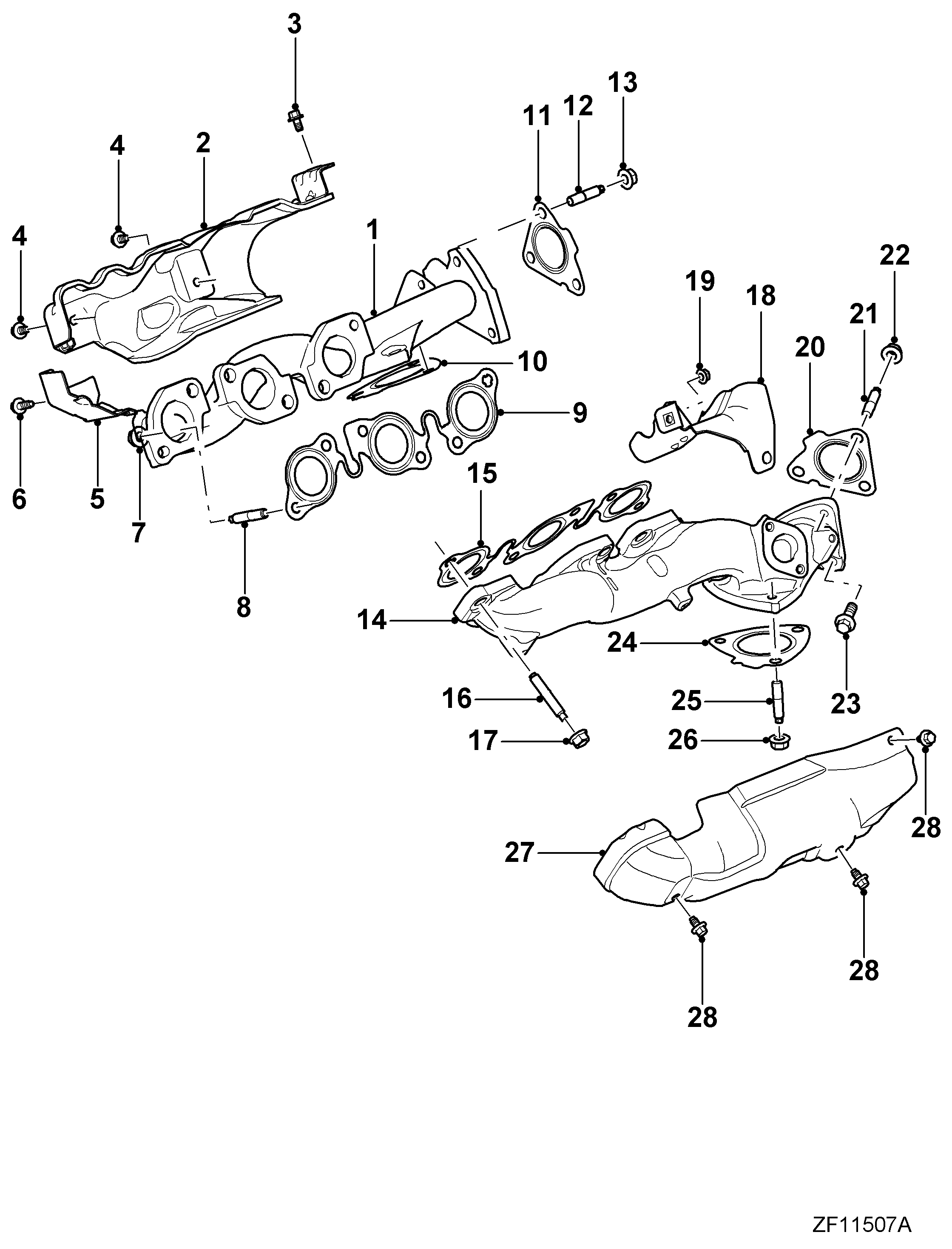 CITROËN JDE6856 - Гайка, выпускной коллектор parts5.com