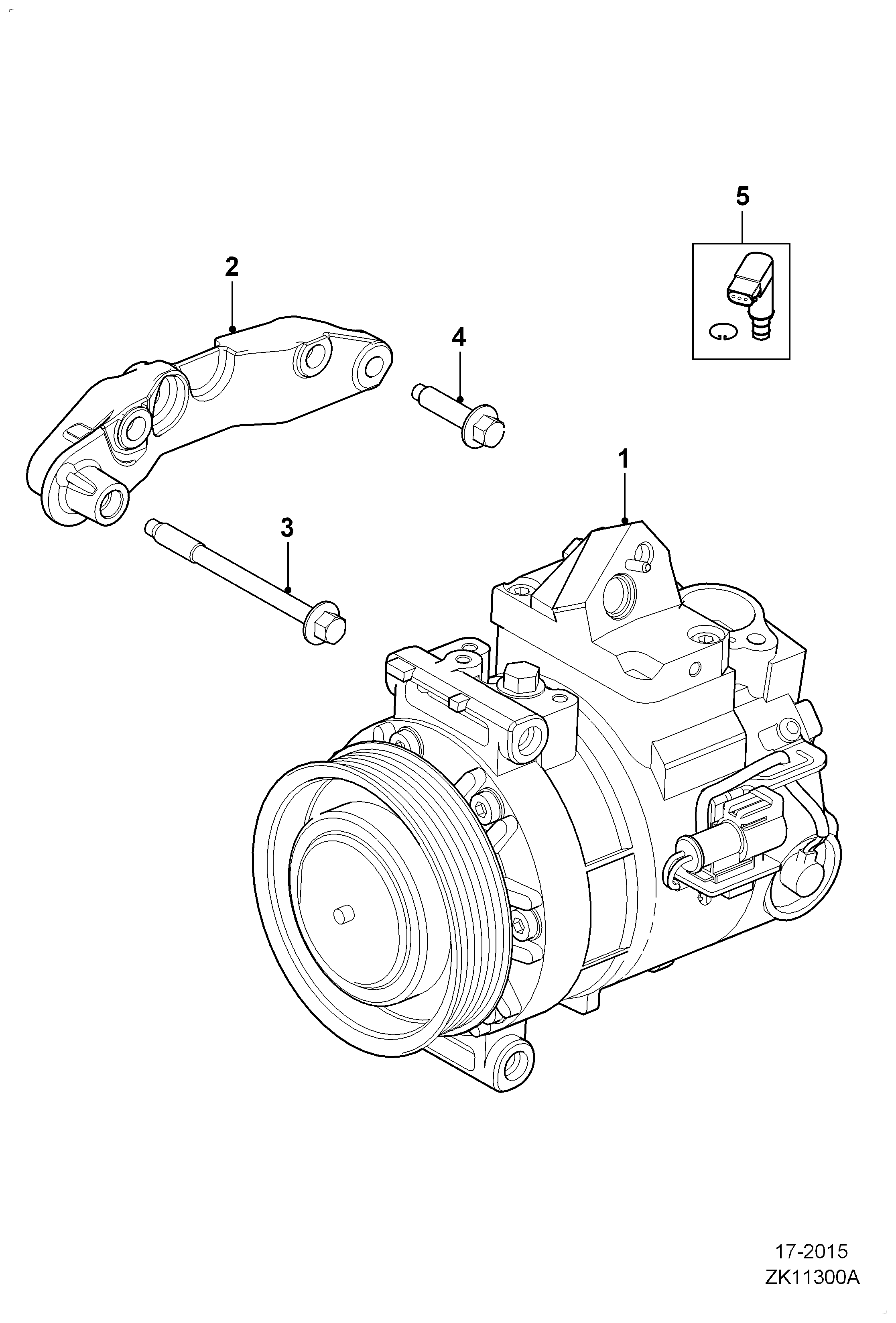 Jaguar C2Z4 345 - Compresor, aire acondicionado parts5.com