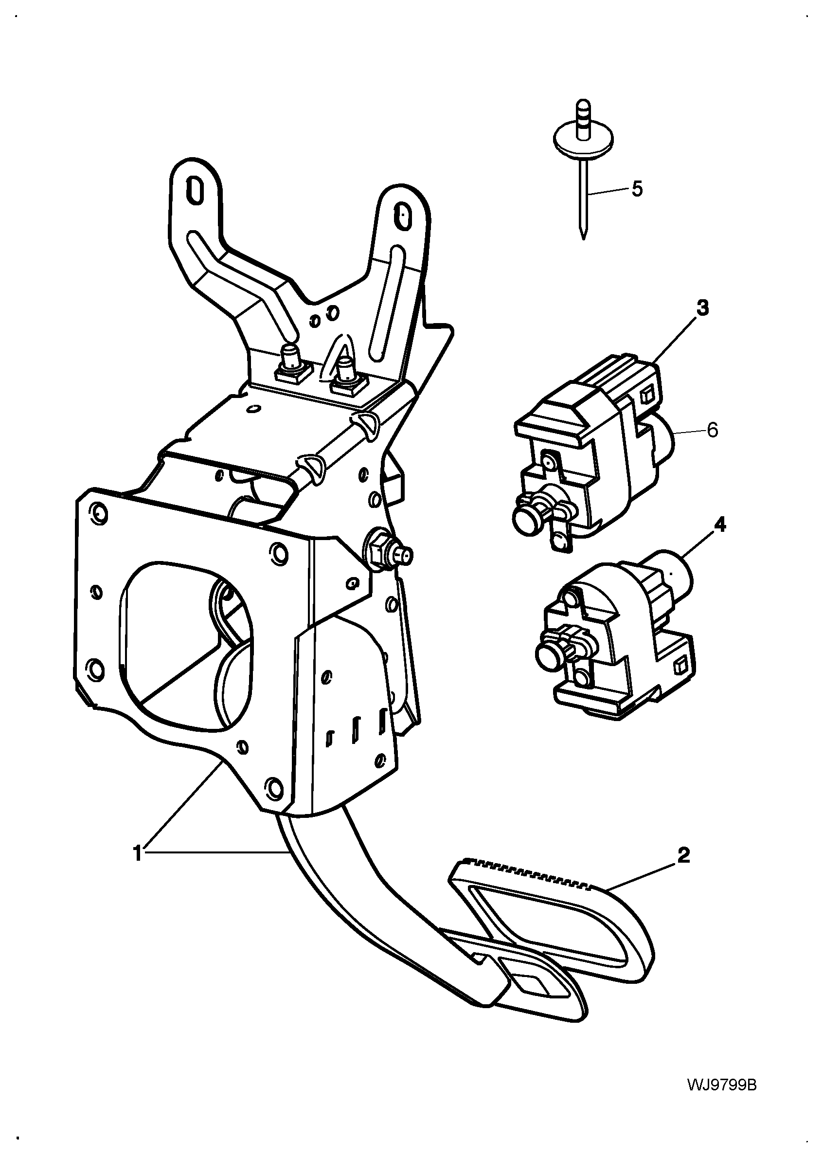 Jaguar C2S 3680 - Выключатель фонаря сигнала торможения parts5.com