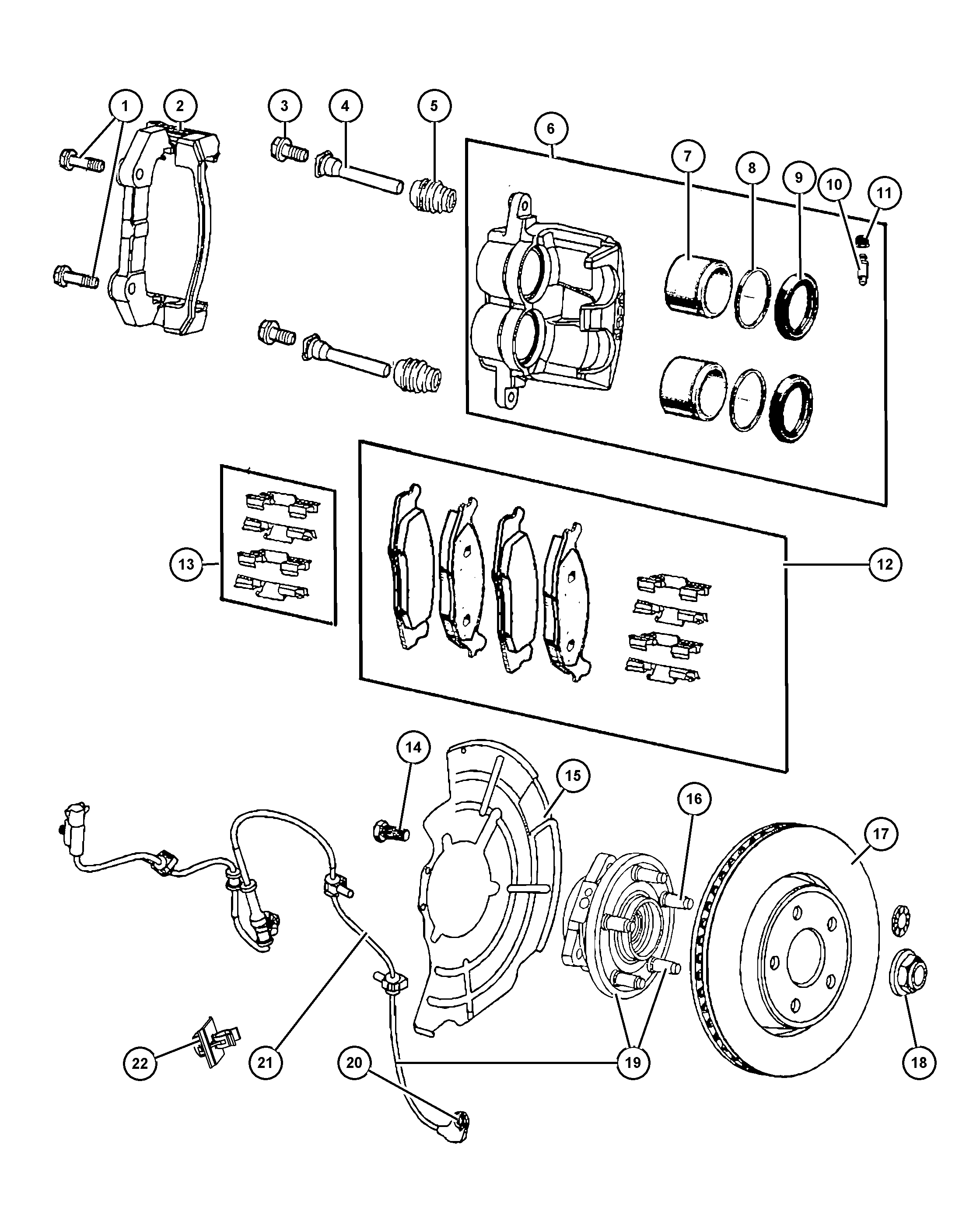 Jeep 52089 434AE - Комплект подшипника ступицы колеса parts5.com