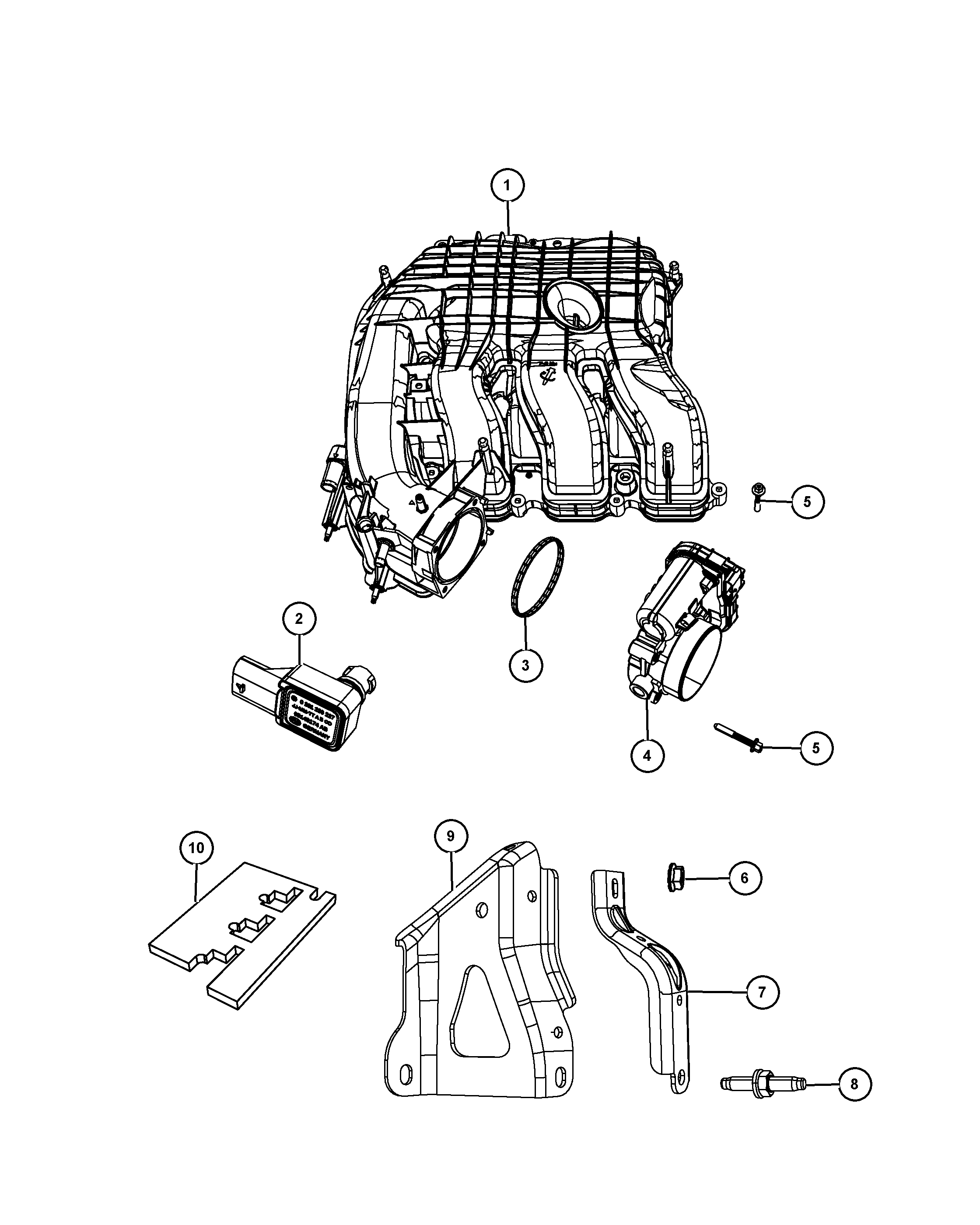 Dodge 5149 174AB - Датчик, давление во впускной трубе parts5.com