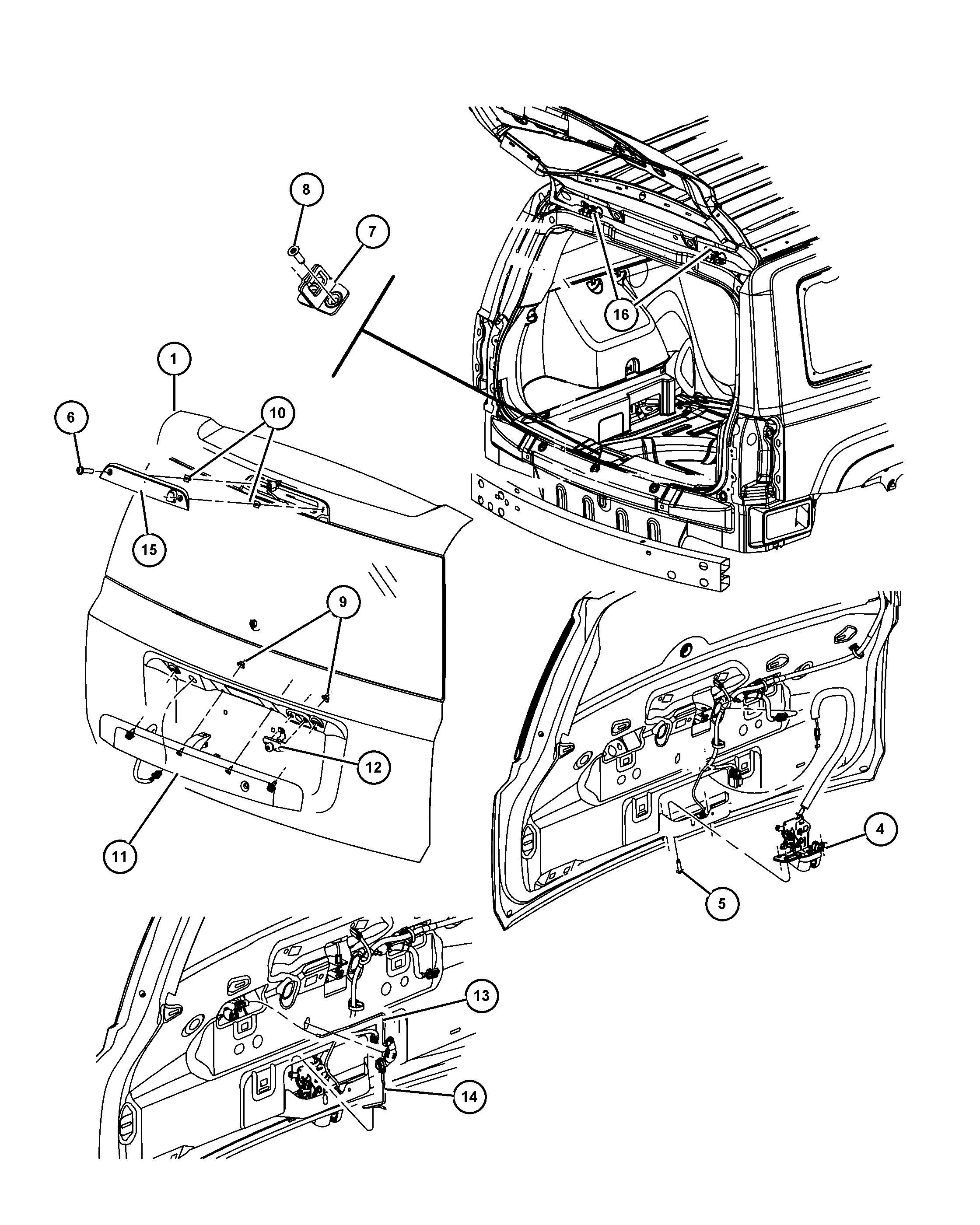 Chrysler 6509 297AA - Газовая пружина, упор parts5.com