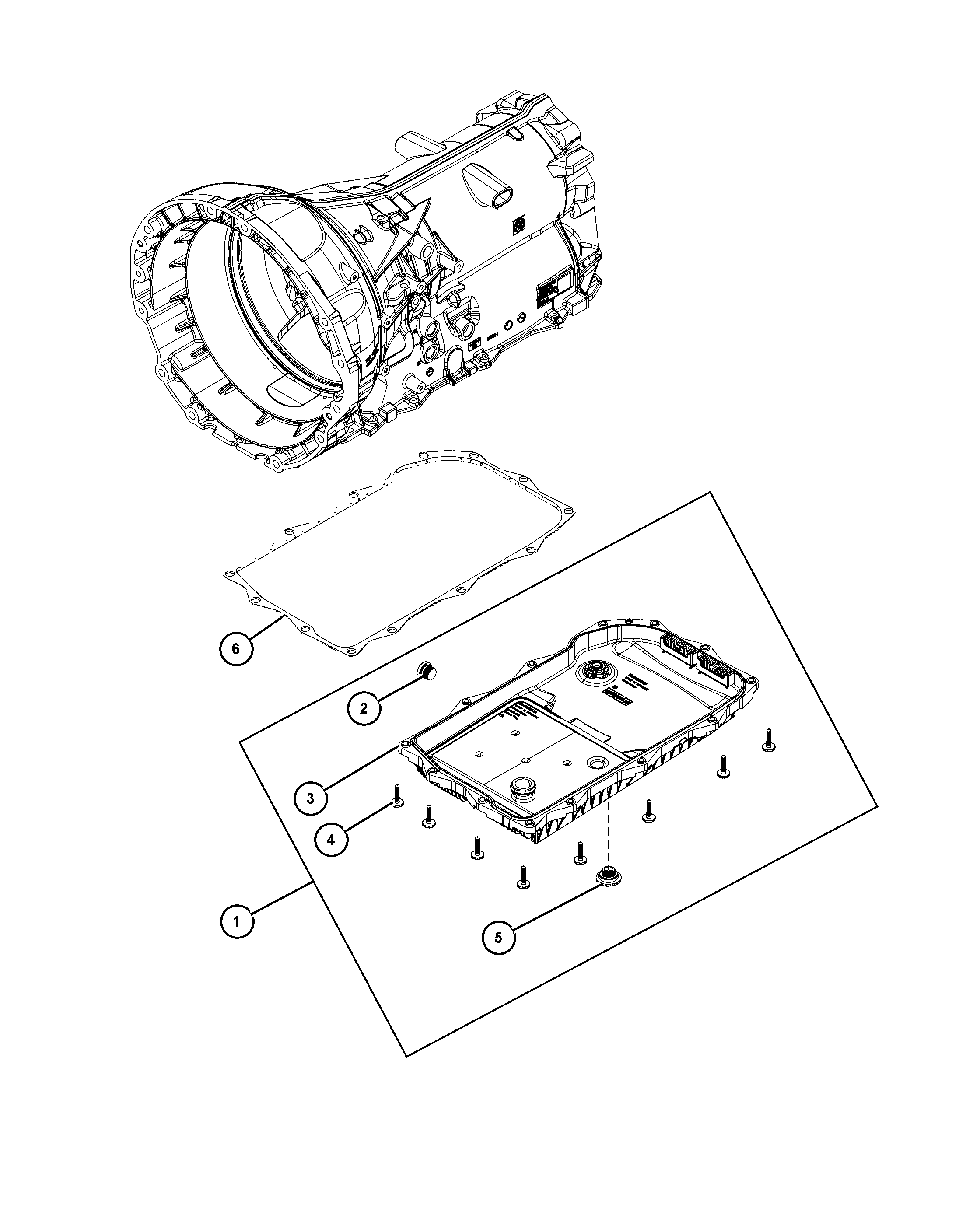 Chrysler 68225 344AA - Комплект деталей, смена масла - автоматическая коробка передач parts5.com