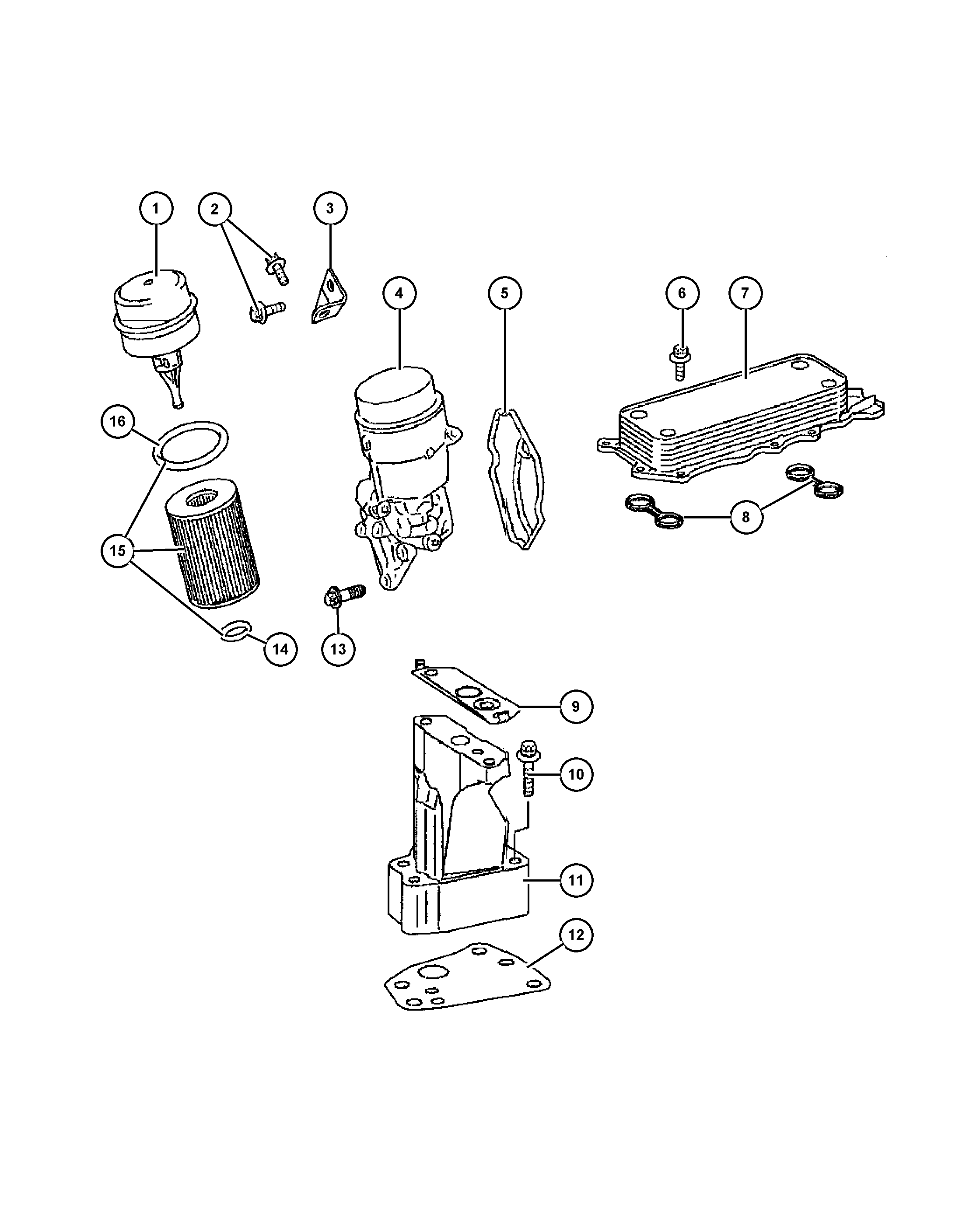 Chrysler 5175 571AA - Масляный фильтр parts5.com