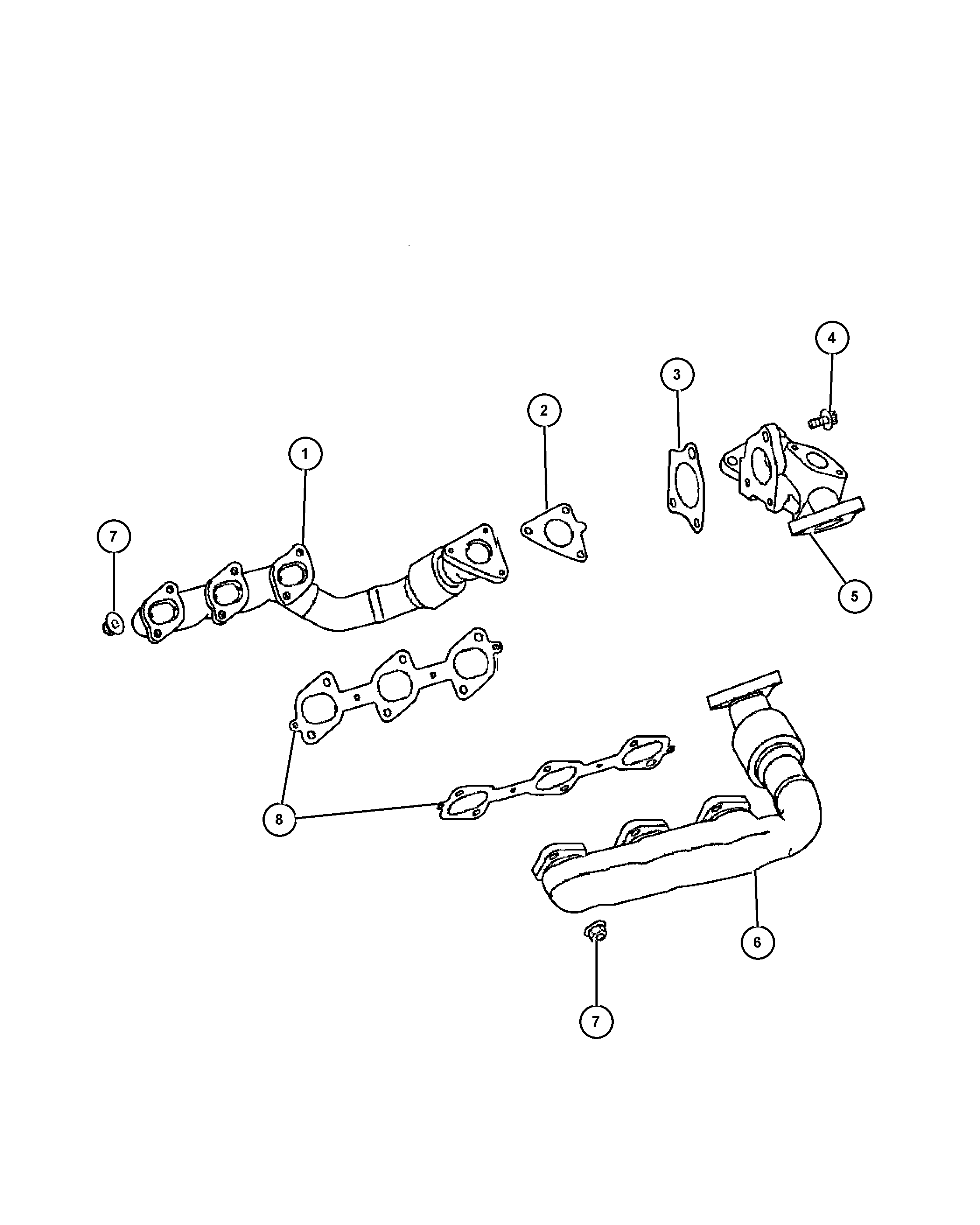 Jeep 5175 751AA - Прокладка, труба выхлопного газа parts5.com