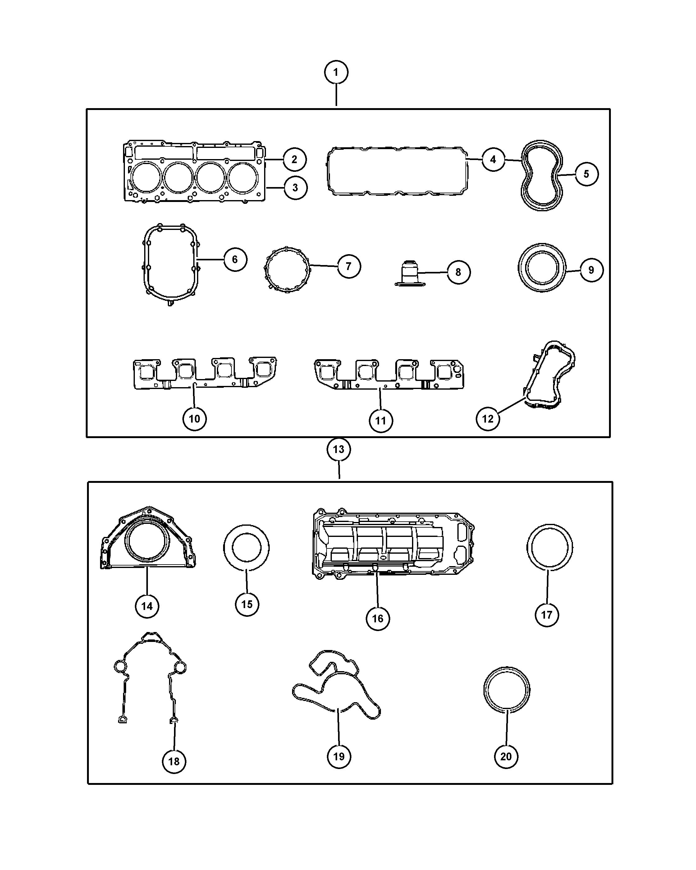 RAM 53013 944AA - GASKET EXHAUST MANIFOLD, RIGHT parts5.com