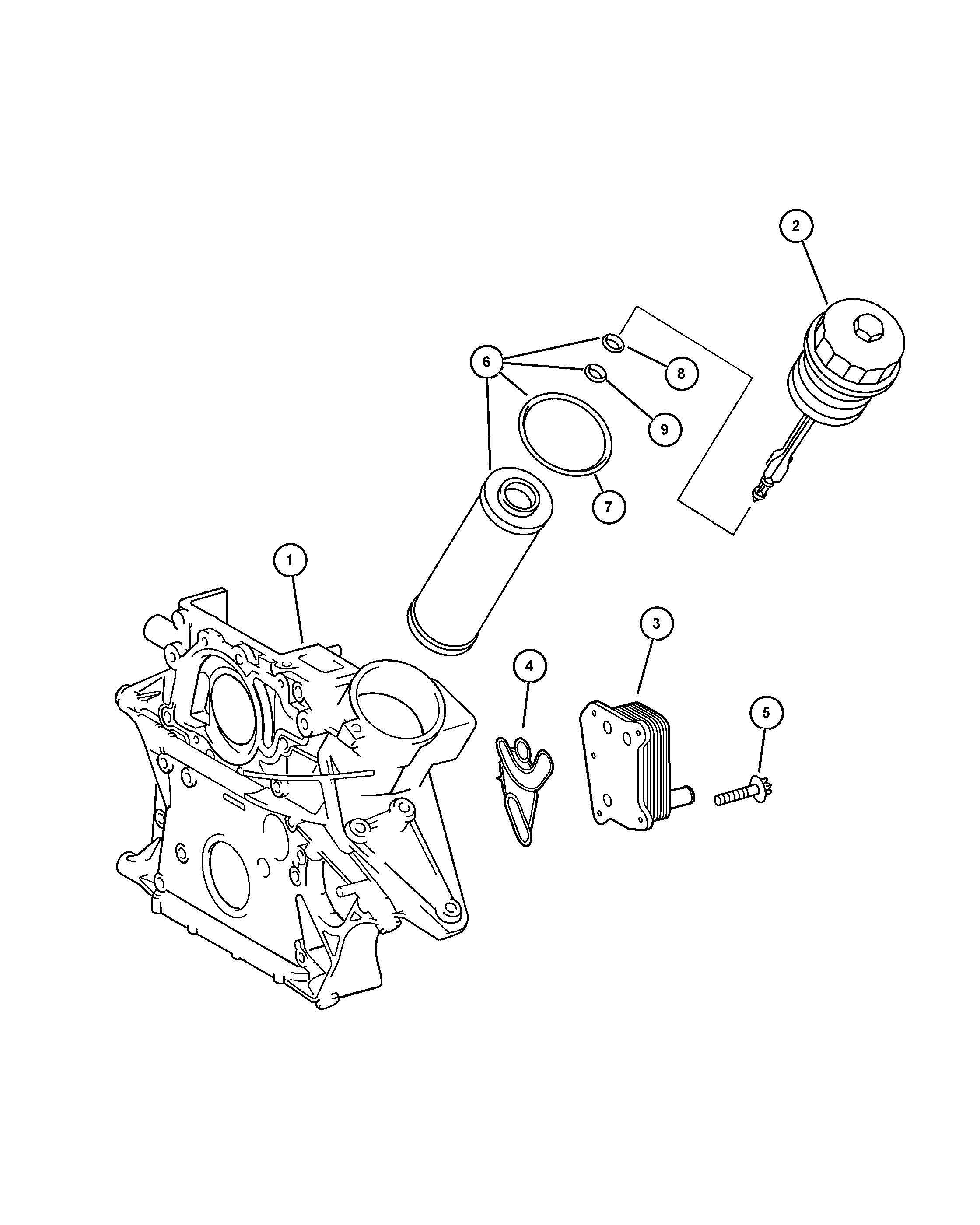 Jeep 5080 402AA - Масляный радиатор, двигательное масло parts5.com