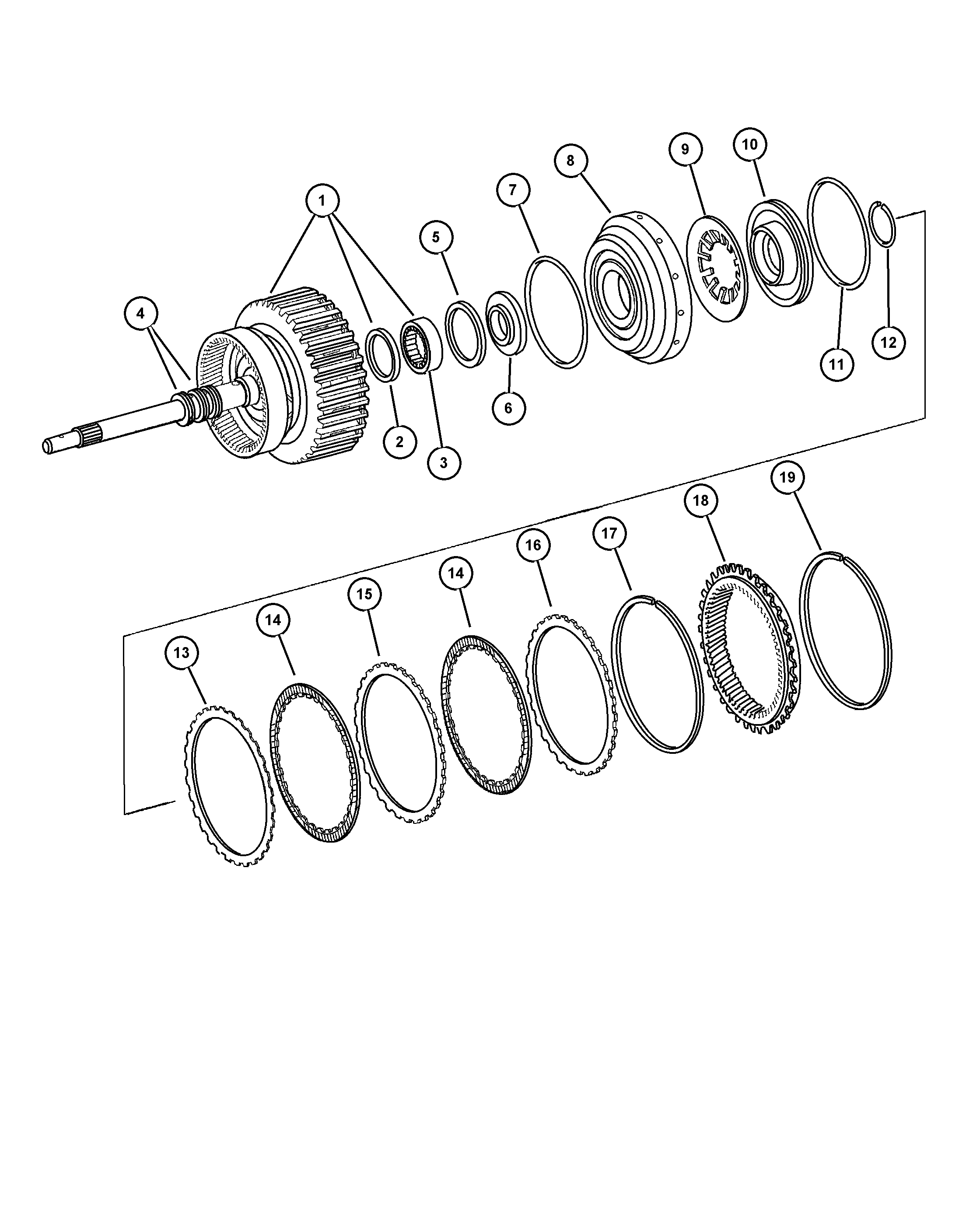 Chrysler 52108 141AA - Ламели, автоматическая коробка передач parts5.com