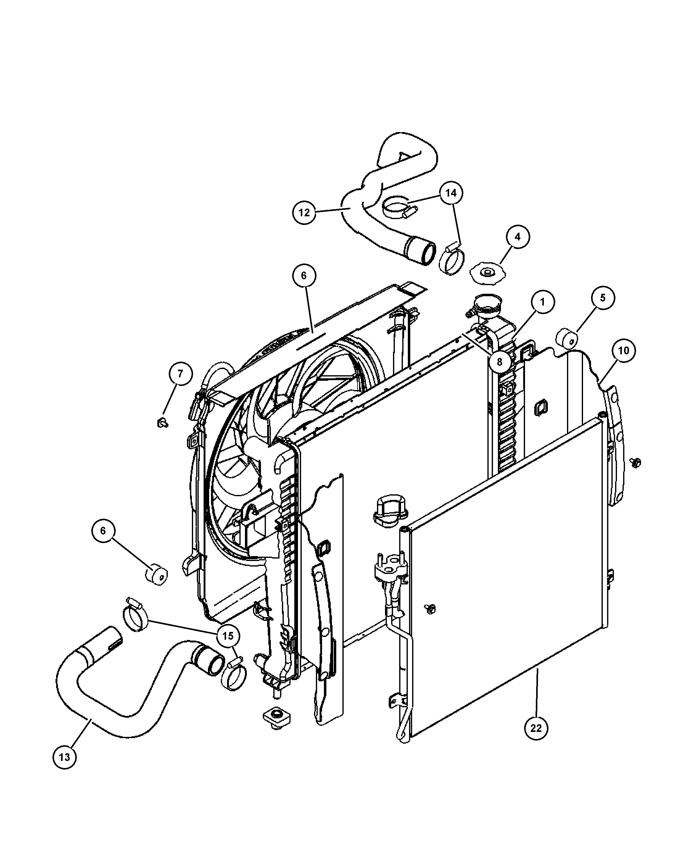 Chrysler 55176 756AE - Держатель радиатора parts5.com