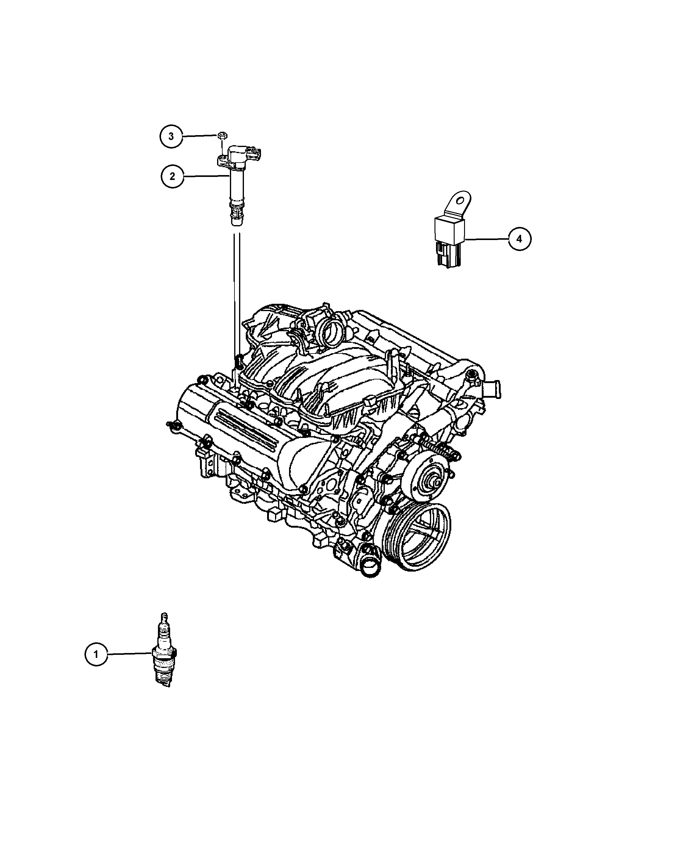 Chrysler SP 149125 AD - Свеча зажигания parts5.com