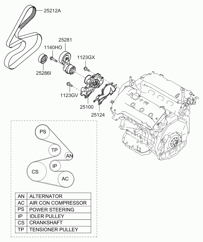 KIA 25100-3E001 - Водяной насос parts5.com