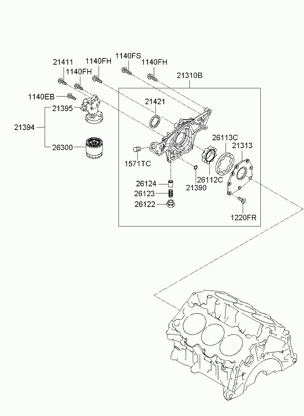 Hyundai 263003E010 - Масляный фильтр parts5.com