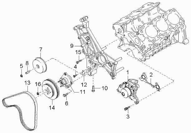 KIA 25100-39802 - Водяной насос parts5.com