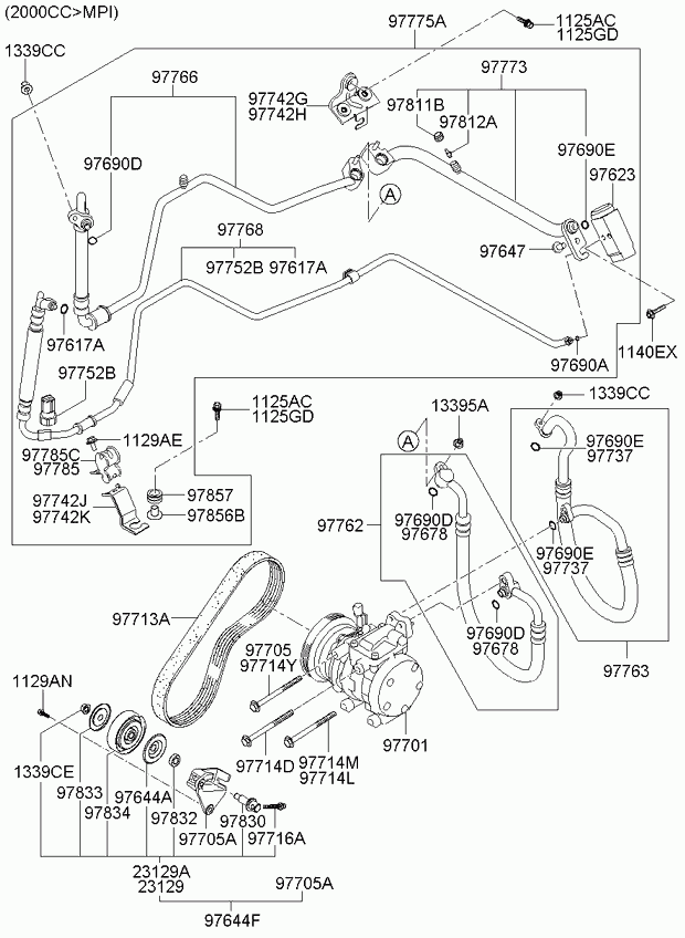 NISSAN 977132D100 - Поликлиновой ремень parts5.com