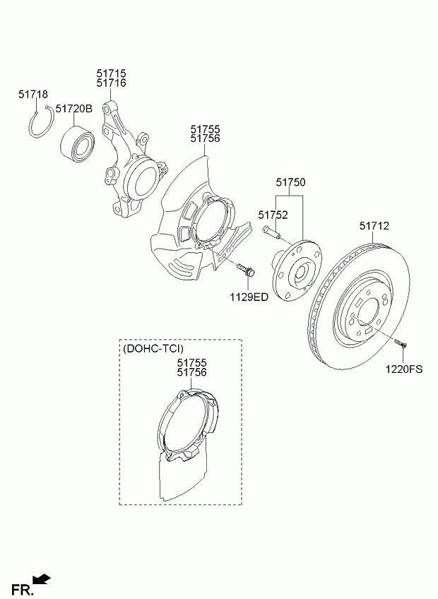 Hyundai 51720-2T000 - Комплект подшипника ступицы колеса parts5.com