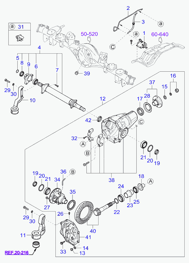 KIA K9960682064 - Подвеска, карданный вал parts5.com