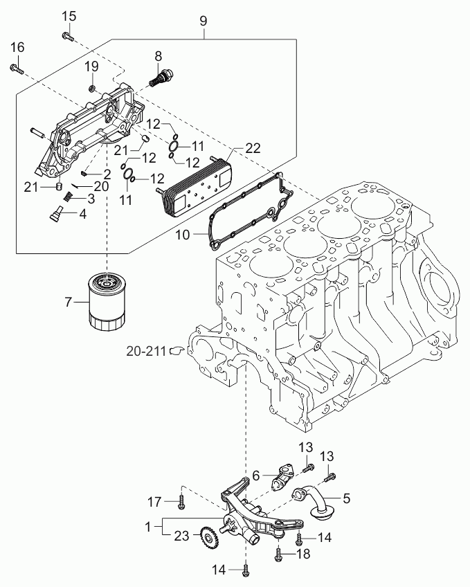 Hyundai 26310-4A000 - Масляный фильтр parts5.com