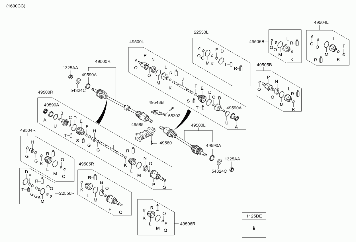 KIA 495761M001 - Пыльник, приводной вал parts5.com