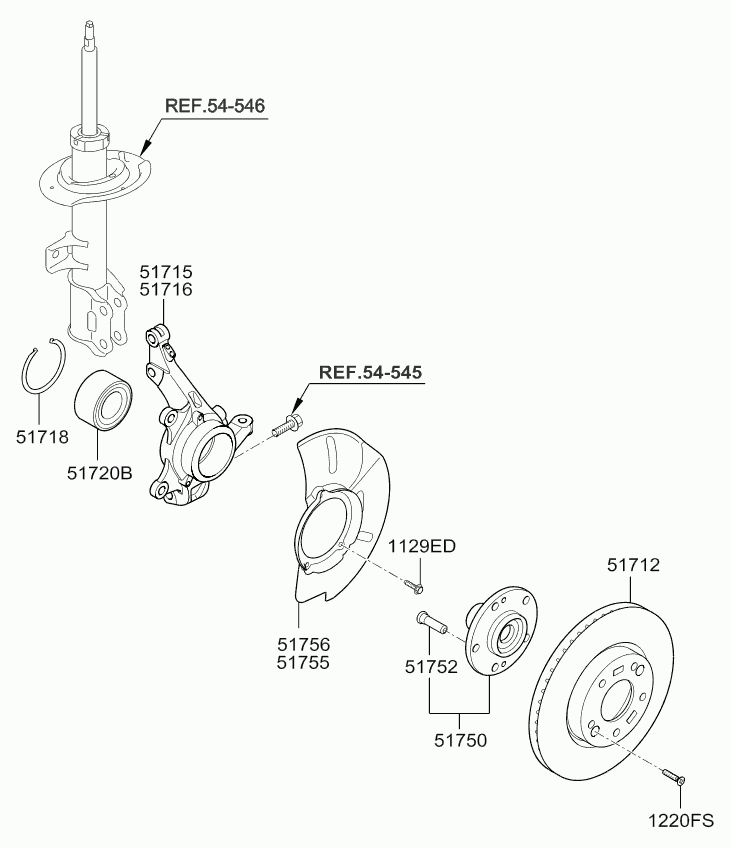 KIA 51718-26500 - Комплект подшипника ступицы колеса parts5.com